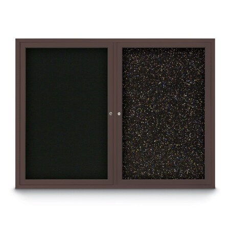 United Visual Products Corkboard, 72"x36", Deep Burgundy/Gold UV433H-GOLD-DBURGU